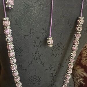Elegant Pink Beaded Necklace